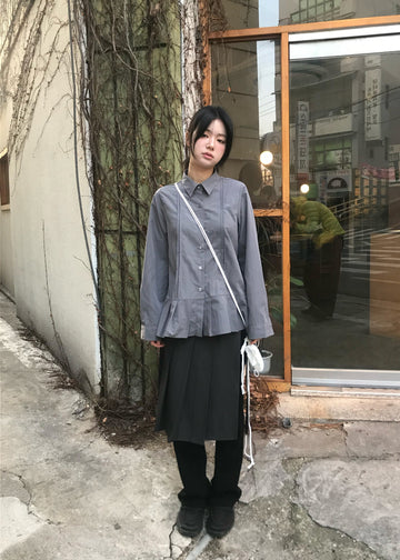PIE PLEATS BLOUSE
